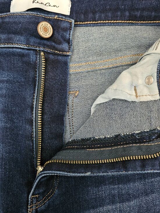 Kancan Maria Women's Denim High-rise Skinny Fray Hem Ankle Blue Jeans Size 9/28 - Picture 8 of 10